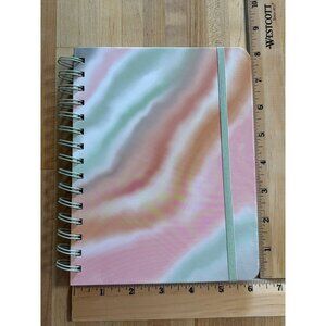 Tie Dye Pattern Spiral Dot Lined Journal Diary Notebook Sticker Sheet NOS